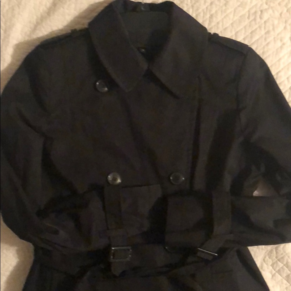 DKNY Black Trench coat Size M